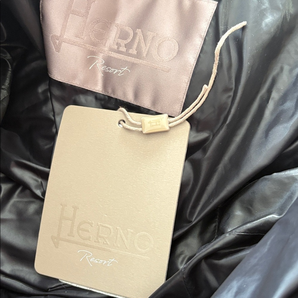 Herno Black Puffer Jacket - Picture 8 of 16
